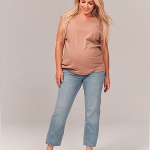 Abercrombie Maternity Ankle Straight Jeans